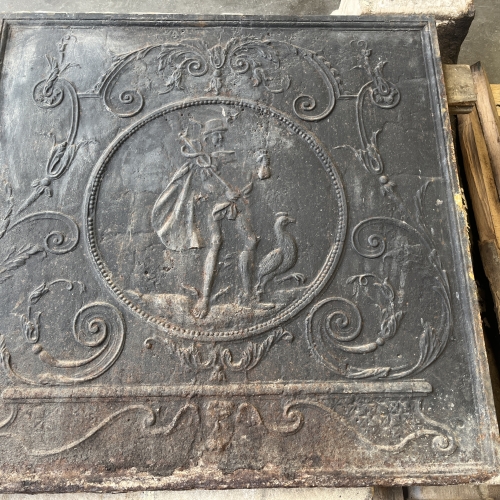 cast iron hearth plate n&deg;4