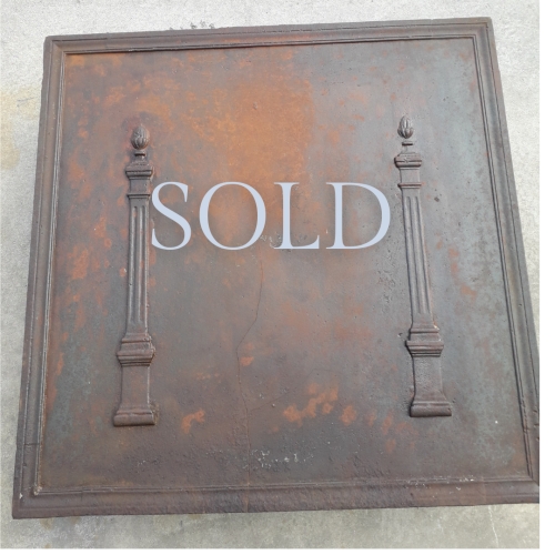 cast iron hearth plate n&deg;6